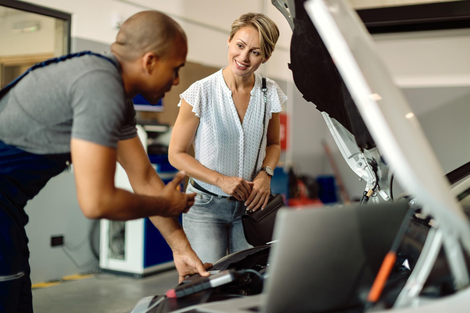 Professional car inspection process